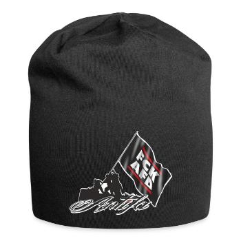 Antifa - FCKAFD - Jersey-Beanie - Schwarz - Vorne