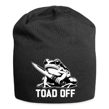 Vintage grenouille crapaud Meme grenouille ne me crapaud pas - Bonnet en jersey - noir - Devant