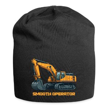 Excavatrice Machine de construction Excavateur Driver Chantier - Bonnet en jersey - noir - Devant