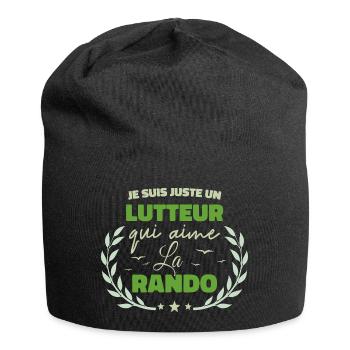 Fier d’être Lutteur et Passionné de la Rando - Bonnet en jersey - noir - Devant