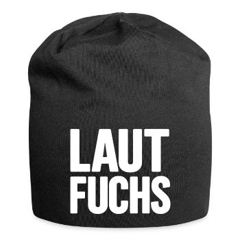 LAUTFUCHS - Jersey-Beanie - Schwarz - Vorne