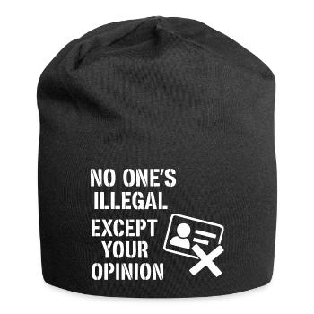 No one is illegal - Jersey Beanie - black - Front