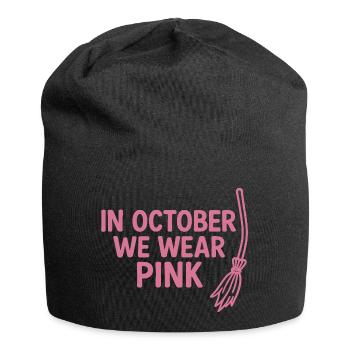 In October We Wear Pink - Jersey-Beanie - Schwarz - Vorne