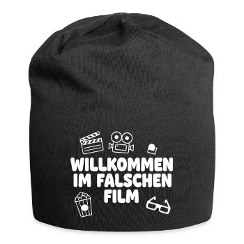 Welcome to the wrong movie - Jersey Beanie - black - Front