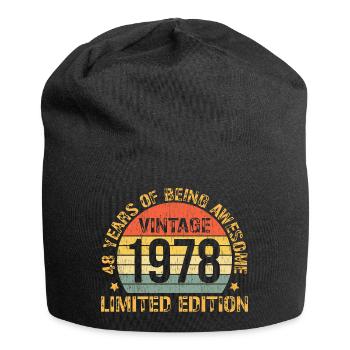 Vintage 1978 Limited Edition 48th Birthday Gifts - Jersey Beanie - black - Front