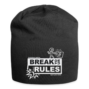 Brise tes règles ridicules - édition sans cadre - Bonnet en jersey - noir - Devant