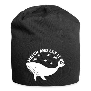 Watch And Let It Go Whales Aquarist Whale - Jersey-Beanie - Schwarz - Vorne