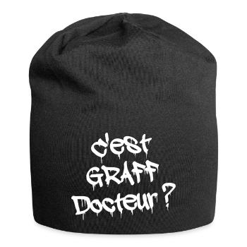 C'EST GRAFF DOCTEUR ?  - Bonnet en jersey - noir - Devant