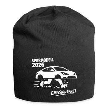 Economy model 2026 emission-free car - Jersey Beanie - black - Front