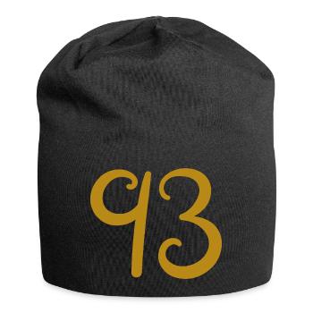 93 - Jersey Beanie - black - Front
