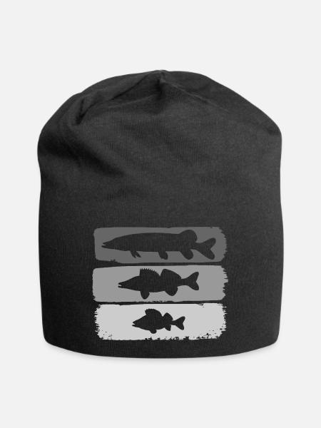 Hecht Zander Barsch - Jersey-Beanie - Schwarz