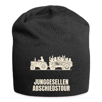 Junggesellenabschied Traktor - JGA - Jersey-Beanie - Schwarz - Vorne