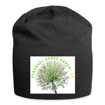Personal Space Radar On Funny Garlic Flower  - Jersey Beanie - black - Front