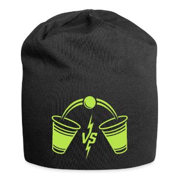 Beer Pong Duell - Jersey-Beanie - Schwarz - Vorne