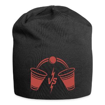 Beer Pong Duell - Jersey-Beanie - Schwarz - Vorne