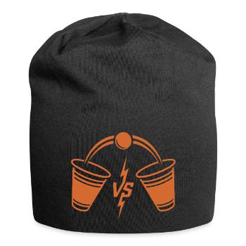 Beer Pong  - Jersey-Beanie - Schwarz - Vorne