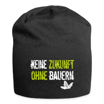 Keine Zukunft ohne Bauern Landwirt Bauer Demo - Jersey-Beanie - Schwarz - Vorne