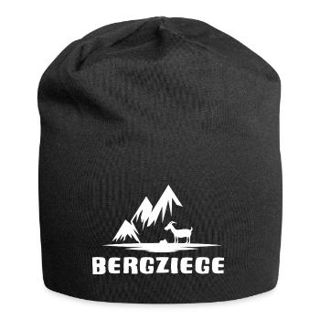 bergwandern bergziege alpin bergziel via ferrata - Jersey-Beanie - Schwarz - Vorne