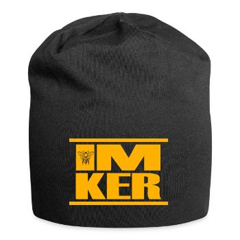 imker honigdealer let it bee - Jersey-Beanie - Schwarz - Vorne