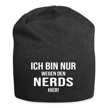 Gamer Nerds Online Game Play Gambler Community - Jersey Beanie - charcoal grey - Front