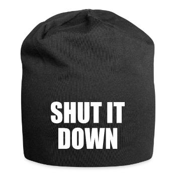 shut it down - Bonnet en jersey - noir - Devant