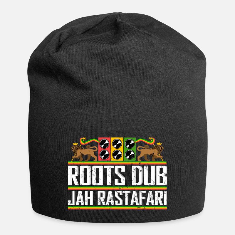 Reggae - Jersey-Beanie - Schwarz