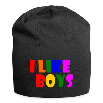 I like boys - Jersey-Beanie - Schwarz - Vorne