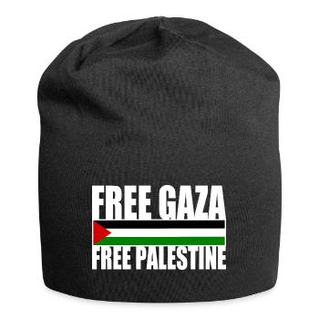 Free gaza free palestine - Jersey Beanie - black - Front