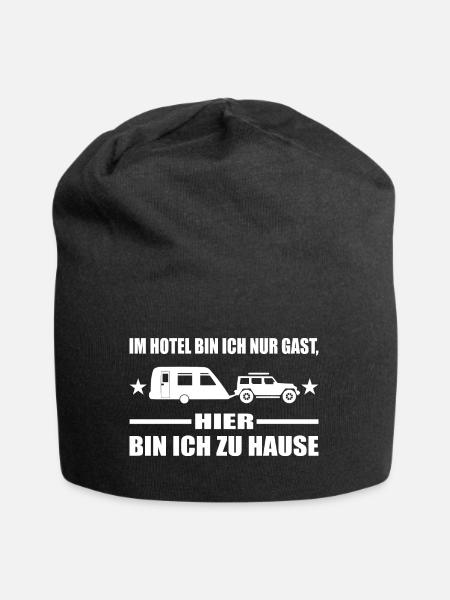 Camping - Jersey-Beanie - Schwarz