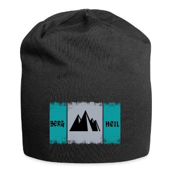 Alpinist Berg klettern Karabiner alpin Bergsteigen - Jersey-Beanie - Schwarz - Vorne
