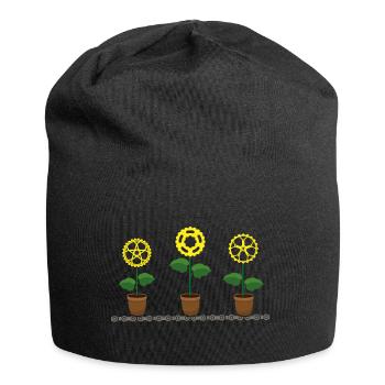 Fahrrad Fahrradladen BIKE-Zeit Fahrradschaltung - Jersey-Beanie - Schwarz - Vorne