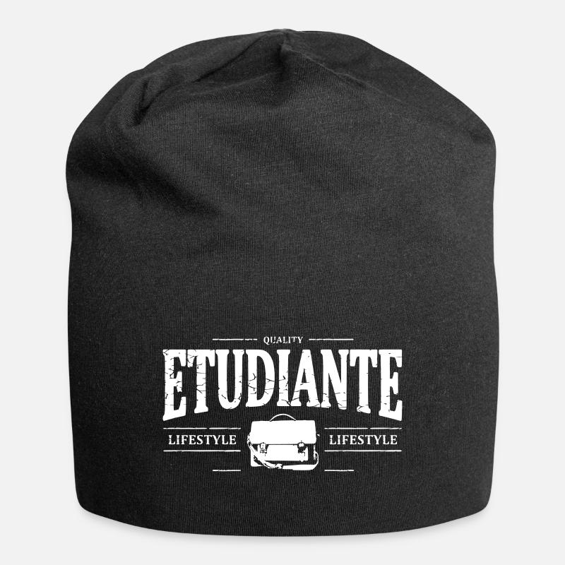 Schüler - Jersey-Beanie - Schwarz