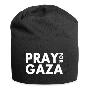 Pray for gaza - Jersey Beanie - black - Front