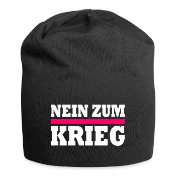Nein zum krieg - Jersey-Beanie - Schwarz - Vorne