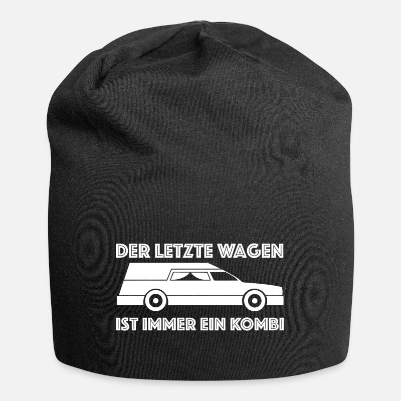 Der letzte Wagen ist immer ein Kombi | Sarkasmus - Jersey-Beanie - Schwarz