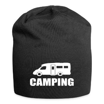 camping - Jersey-Beanie - Schwarz - Vorne