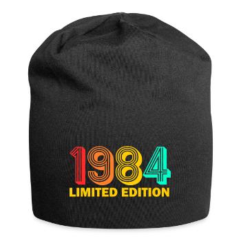1984 né Né 1984 Cadeau Anniversaire - Bonnet en jersey - noir - Devant