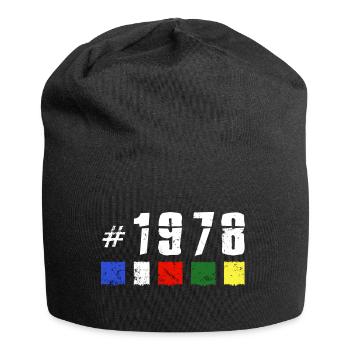 1978 retro geburtstag vintage jubiläum NEW TIBET - Jersey-Beanie - Schwarz - Vorne