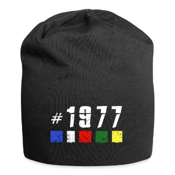 1977 retro birthday vintage anniversary NEW TIBET - Jersey Beanie - black - Front