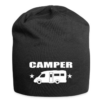 Camping - Jersey-Beanie - Schwarz - Vorne