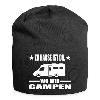 Camping - Jersey-Beanie - Schwarz - Vorne