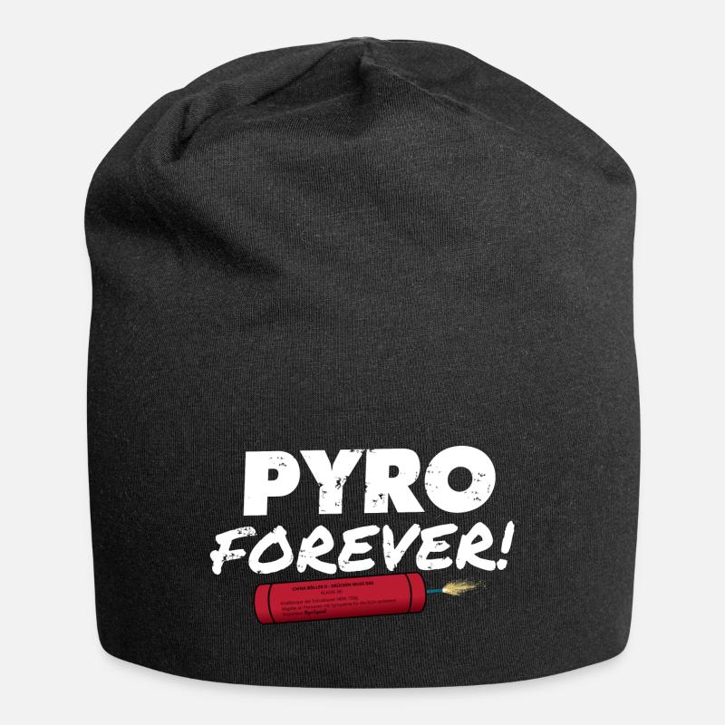 Pyro Forever - Jersey-Beanie - Schwarz