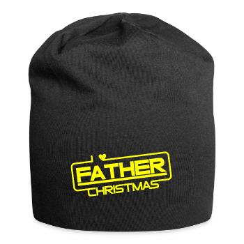 Le Père Noël | Noël, cadeau de Noël - Bonnet en jersey - noir - Devant