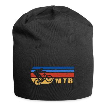 MTB downhill Fahrrad Fahrradkette Mountainbike - Jersey-Beanie - Schwarz - Vorne