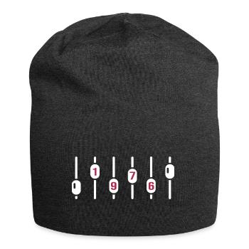 1976 Anniversaire DJ Anniversaire Ingénieur du son - Bonnet en jersey - charbon - Devant