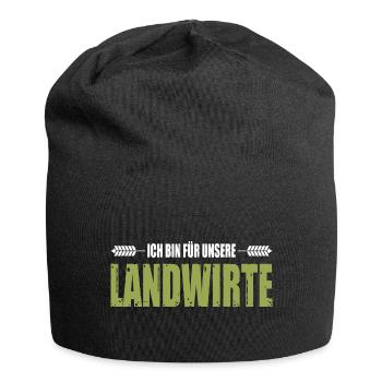 Bauerndemo Ich Bin Für Unsere Landwirte Demo - Jersey-Beanie - Schwarz - Vorne