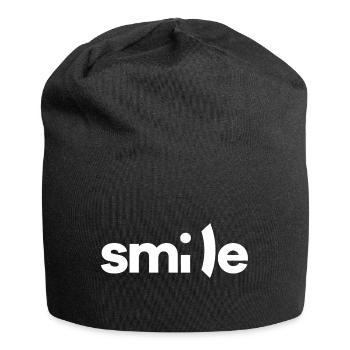 Smile - Jersey-Beanie - Schwarz - Vorne
