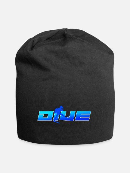 tauchen Tauchsport tauchsüchtig deep dive - Jersey-Beanie - Schwarz