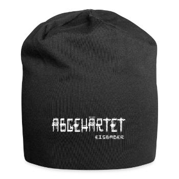 Eisbader Winterschwimmer kälteresistent Eisbad - Jersey-Beanie - Schwarz - Vorne