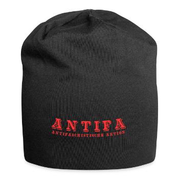 antifaschistische aktion antifa - Jersey-Beanie - Schwarz - Vorne